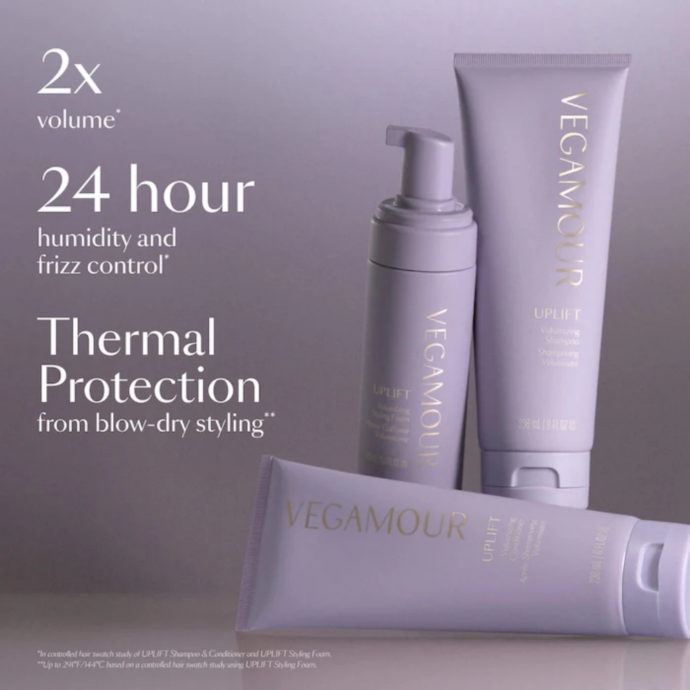 5/$25, Free: Vegamour UPLIFT Volume Styling Foam For Fine, Flat, & Thinning Hair - Picture 4 of 11